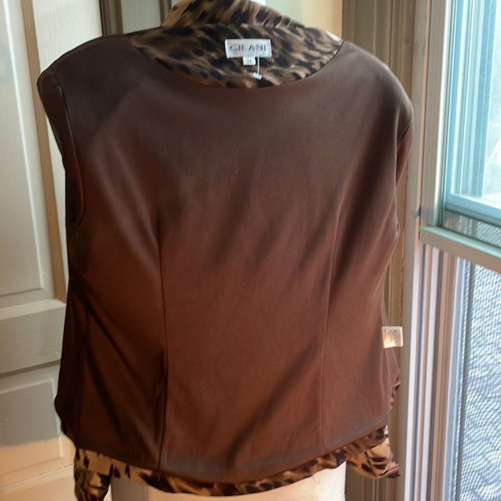 Leopard Print Jacket Lightweight Lined - image 6